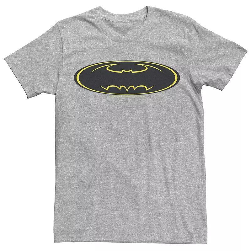 Mens DC Comics Batman Yellow Line Chest Logo Tee Product Image