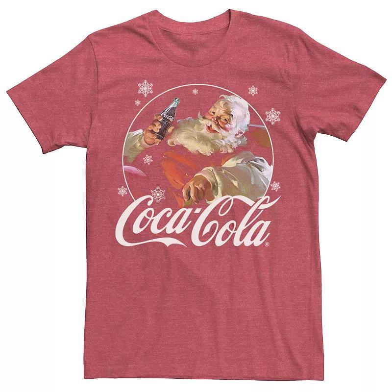 Mens Coca Cola Santa Retro Christmas Logo Tee Product Image