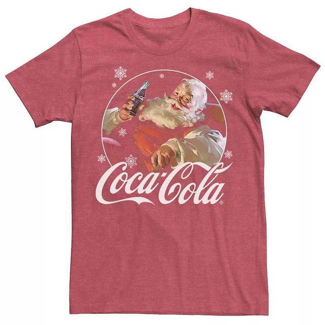 Mens Coca Cola Santa Retro Christmas Logo Tee Product Image