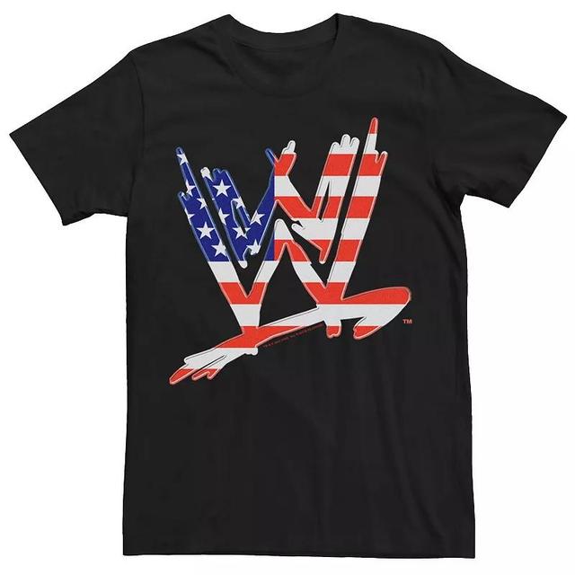 Mens WWE USA Flag Filled Logo Graphic Tee Product Image