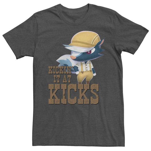 Mens Nintendo Animal Crossing Kickin It At Kicks Tee Grey Heather Product Image