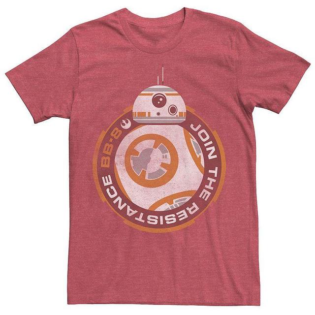 Mens Star Wars The Force Awakens BB-8 Join the Resistance Tee Red Product Image