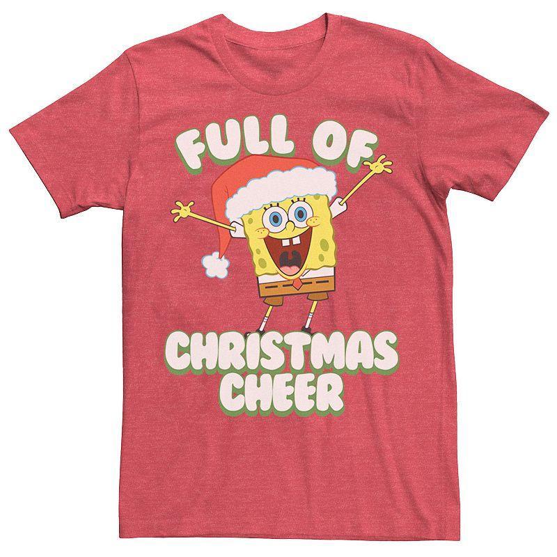 Mens SpongeBob SquarePants Full of Cheer Tee Green Product Image