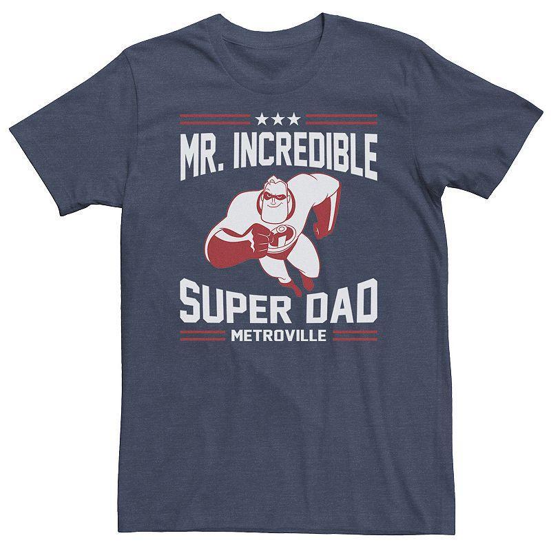 Disney Big & Tall Disney / Pixar Incredibles Super Dad Tee, Men's, Size: XL Tall, Med Blue Product Image