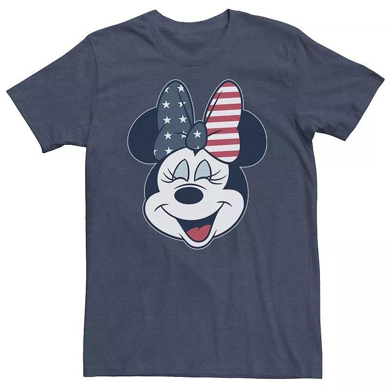 Big & Tall Disney Mickey & Friends Minnie Mouse American Flag Bow Tee, Mens Product Image