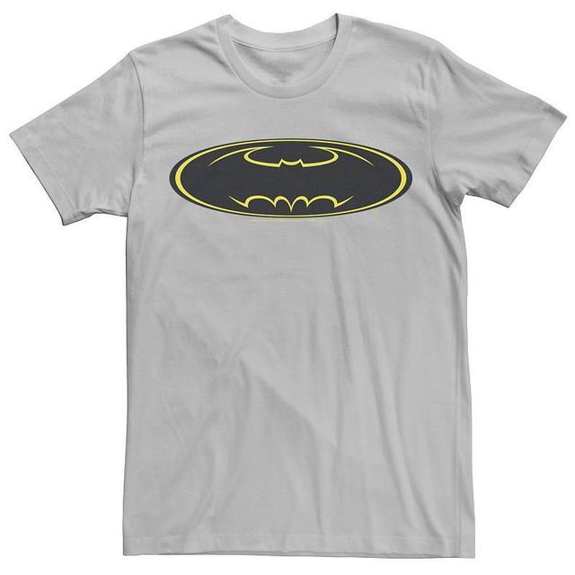 Mens DC Comics Batman Yellow Line Chest Logo Tee Product Image