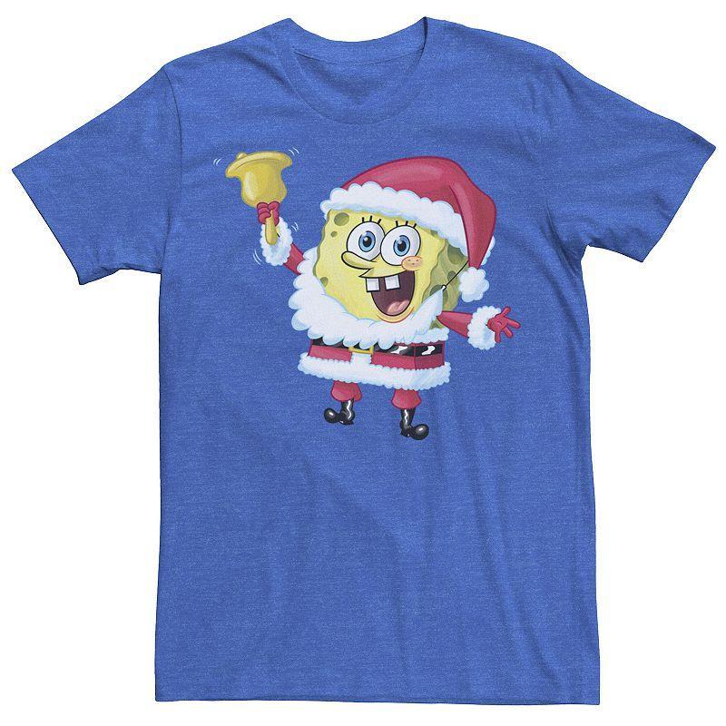 Mens Nickelodeon SpongeBob SquarePants Santa Claus Graphic Tee Red Product Image