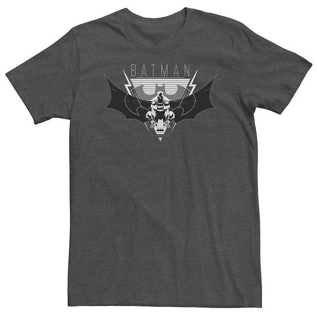 Big & Tall DC Comics Batman Triangle Portrait Tee, Mens Grey Heather Product Image