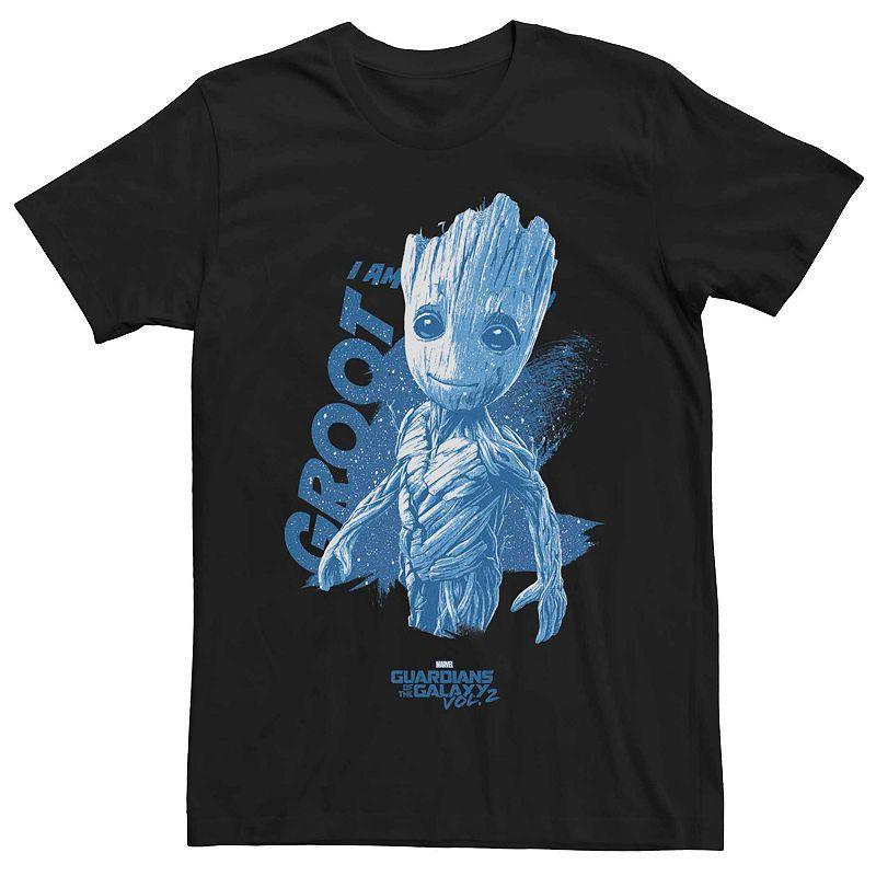 Mens Marvel Guardians Of The Galaxy 2 I Am Groot Space Poster Graphic Tee Product Image