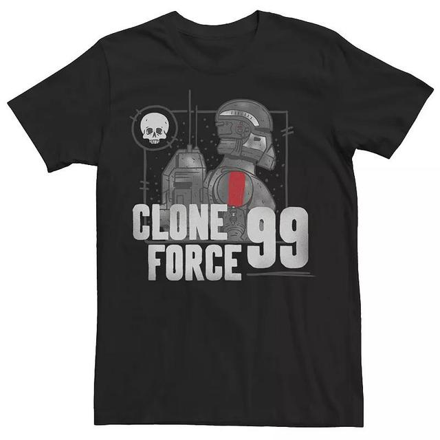 Mens Star Wars The Bad Batch Clone Force 99 Greyscale Portrait Tee Product Image