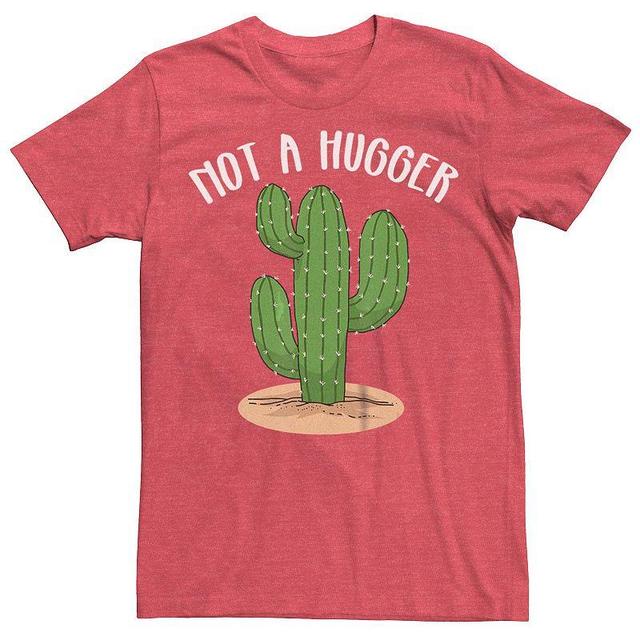 Mens Not A Hugger Cactus Graphic Tee Navy Grey Product Image