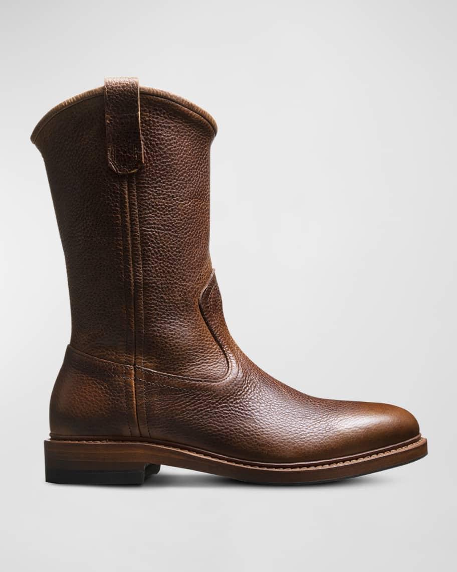 Men's Dallas Leather Western Roper Boots Product Image