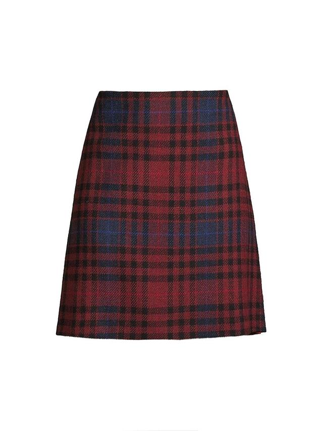 Womens Petali Plaid A-Line Skirt Product Image