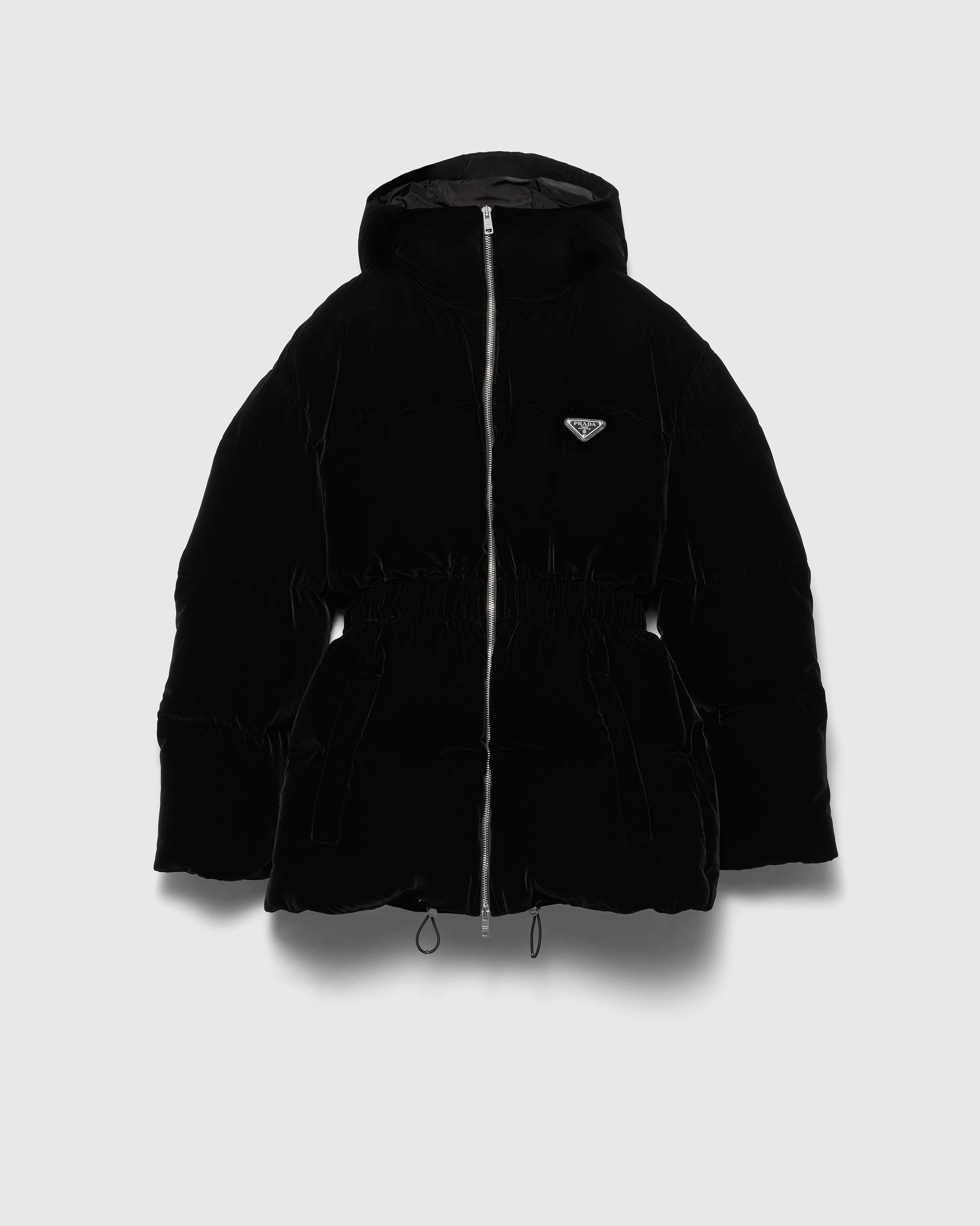 Velvet down jacket product image