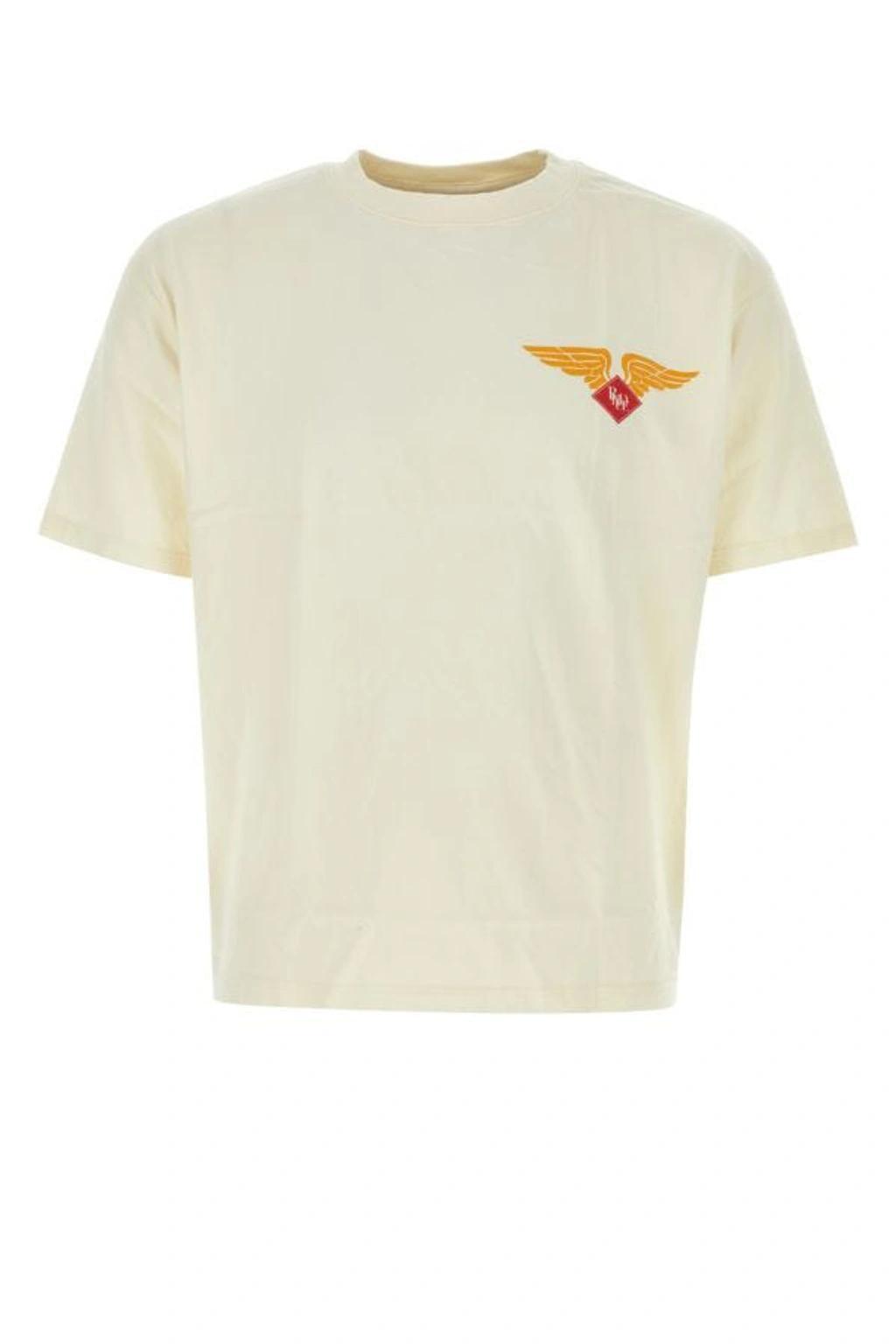 Logo-print Cotton T-shirt In White Product Image