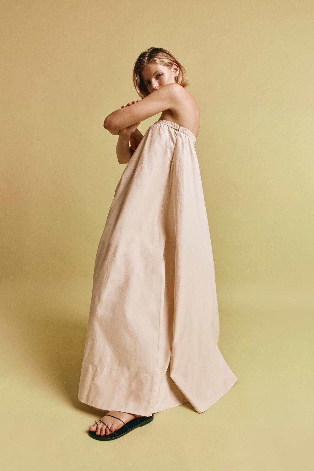 Maia Maxi Dress Nude Product Image