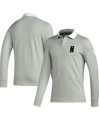 Men's 2023 Player Gray Minnesota United FC Travel Long Sleeve Polo Shirt Product Image