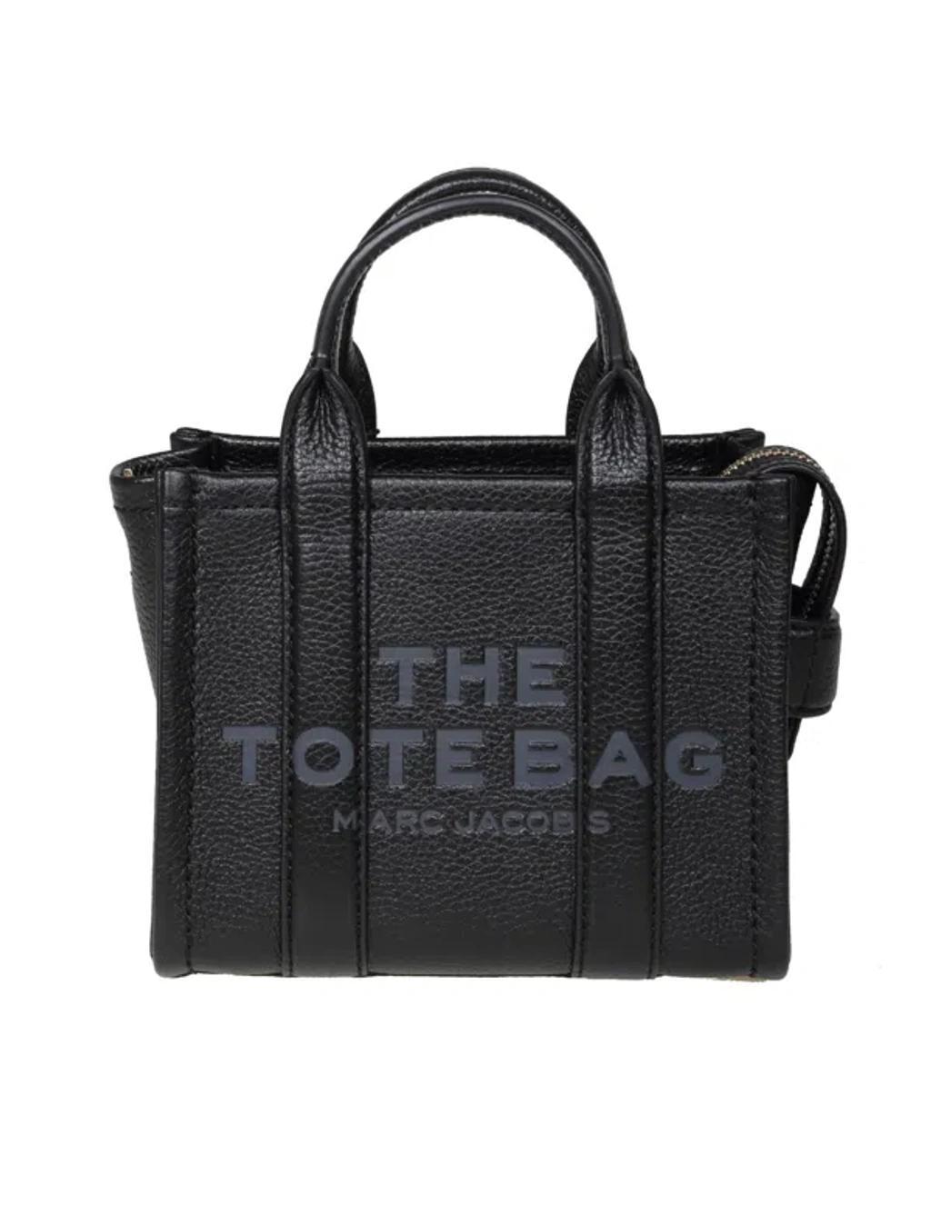 MARC JACOBS Mini Tote In Black Leather product image