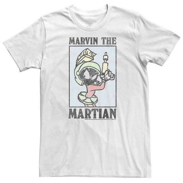 Big & Tall Looney Tunes Marvin The Martian Poster Tee, Mens Product Image