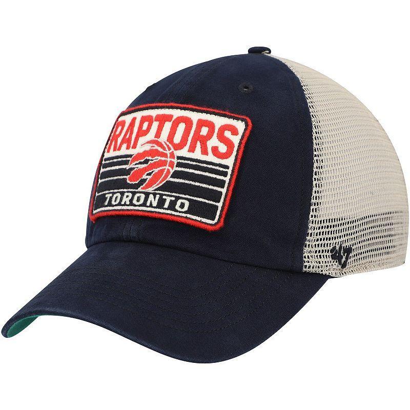 Mens 47 Black/Natural Toronto Raptors Four Stroke Clean Up Snapback Hat Product Image