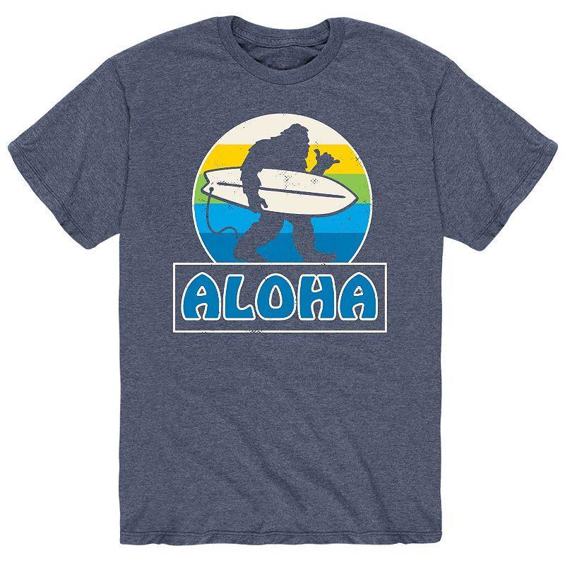 Mens Aloha Sasquatch Tee Blue Product Image