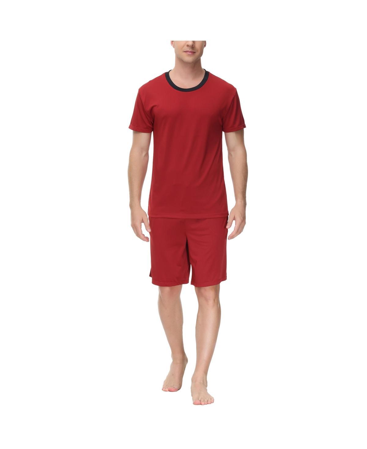 Ink+Ivy Mens Moisture-Wicking Crewneck T-Shirt & Shorts Pajama Set Product Image