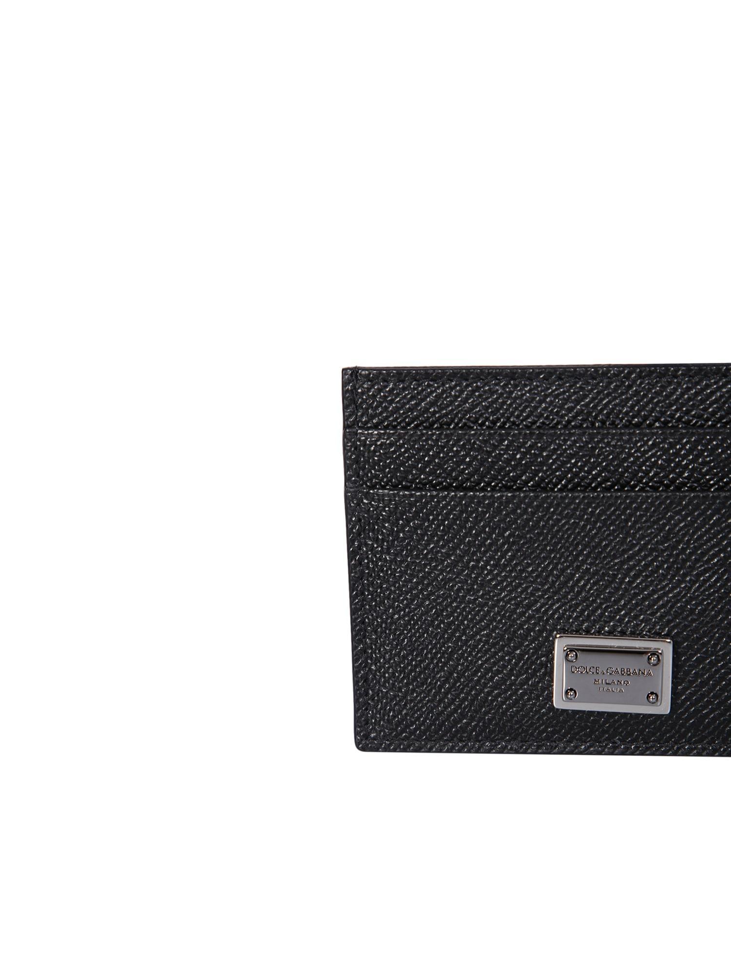 Calfskin Dauphine Credit Card Holder In Black Product Image