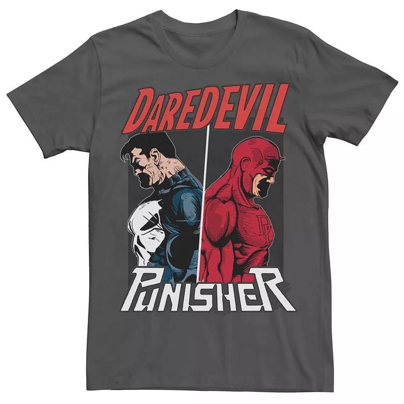 Mens Marvel Punisher Daredevil Tee Grey Product Image