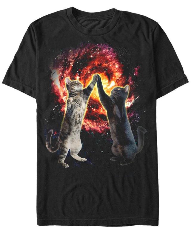 Fifth Sun Mens Cat Bang Short Sleeve Crew T-shirt Product Image