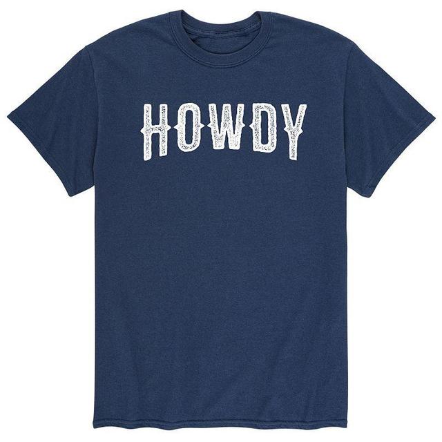 Mens Howdy Tee Blue Product Image