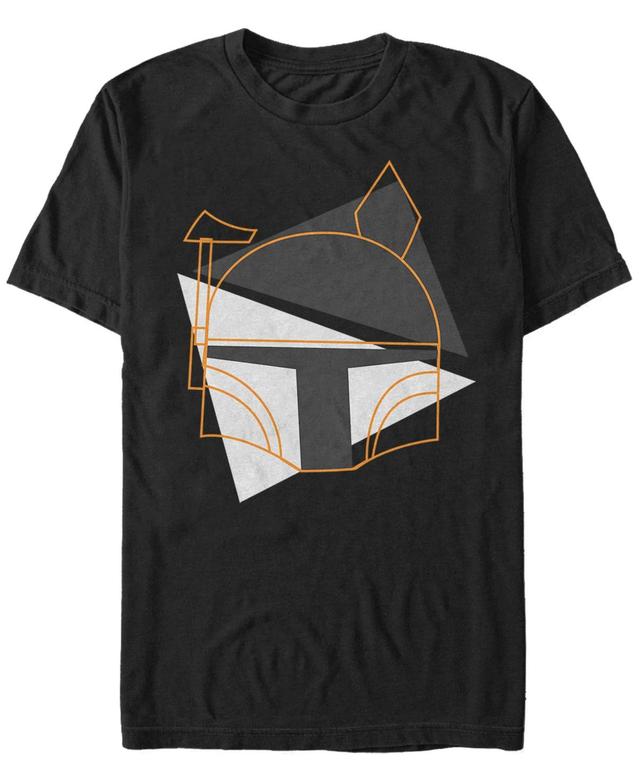 Mens Star Wars Boba Fett Helmet Outline Tee Product Image