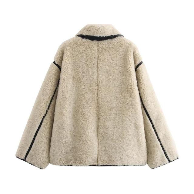 Fluffy Button-Up Jacket Product Image