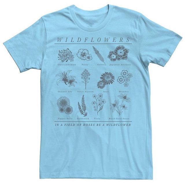 Mens Wildflowers In A Field Of Roses Be A Wildflower Sketch Tee Product Image