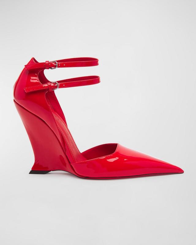 FERRAGAMO Vidya Double Ankle Strap Pointed Toe Pump Product Image