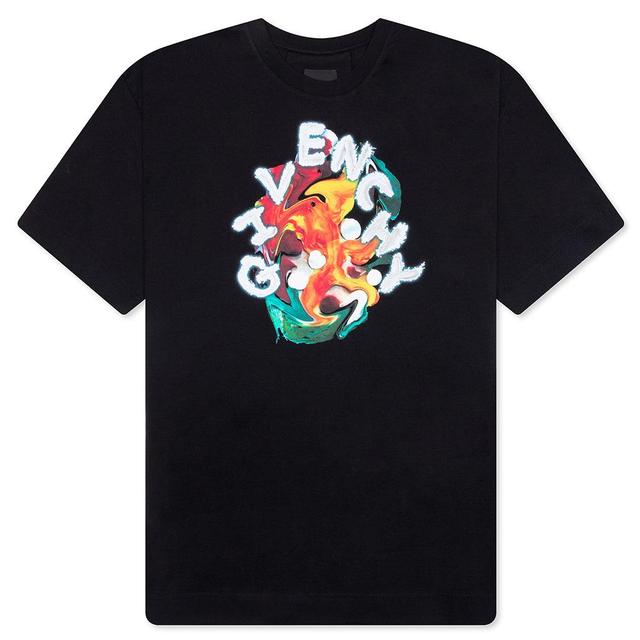 Psychedelic Oversized T-Shirt - Black Male Product Image