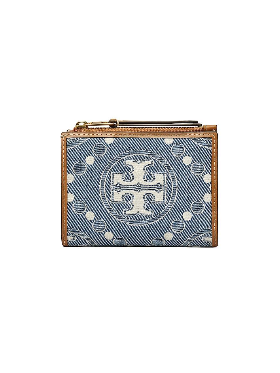 Womens T Monogram Denim Bi-Fold Wallet Product Image