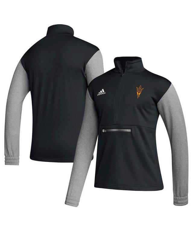 Mens adidas Arizona State Sun Devils Team Issue AEROREADY Quarter-Zip Jacket Product Image