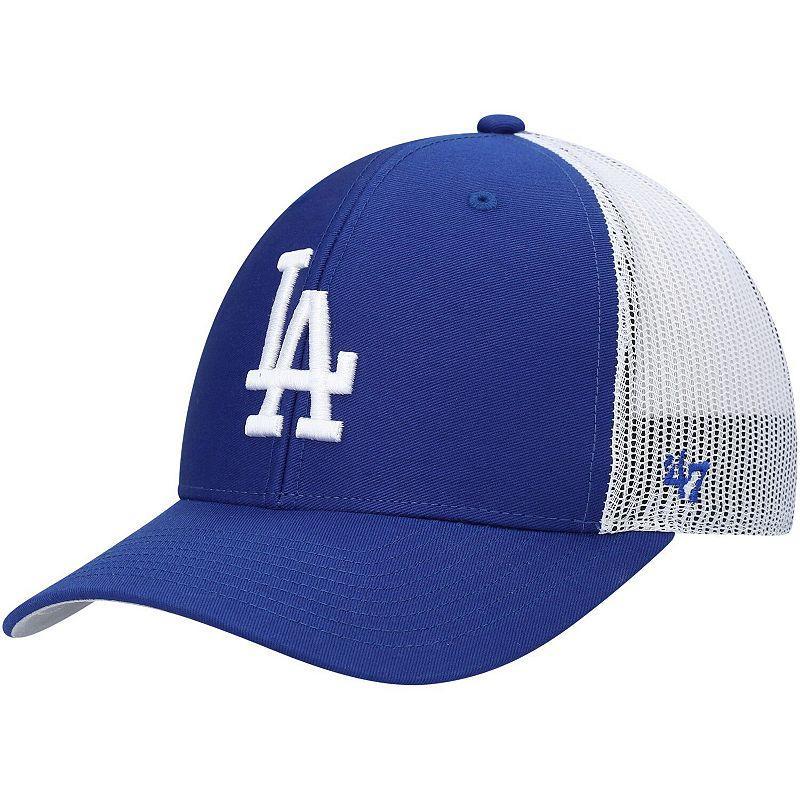 Mens 47 Royal/White Los Angeles Dodgers Primary Logo Trucker Snapback Hat Product Image