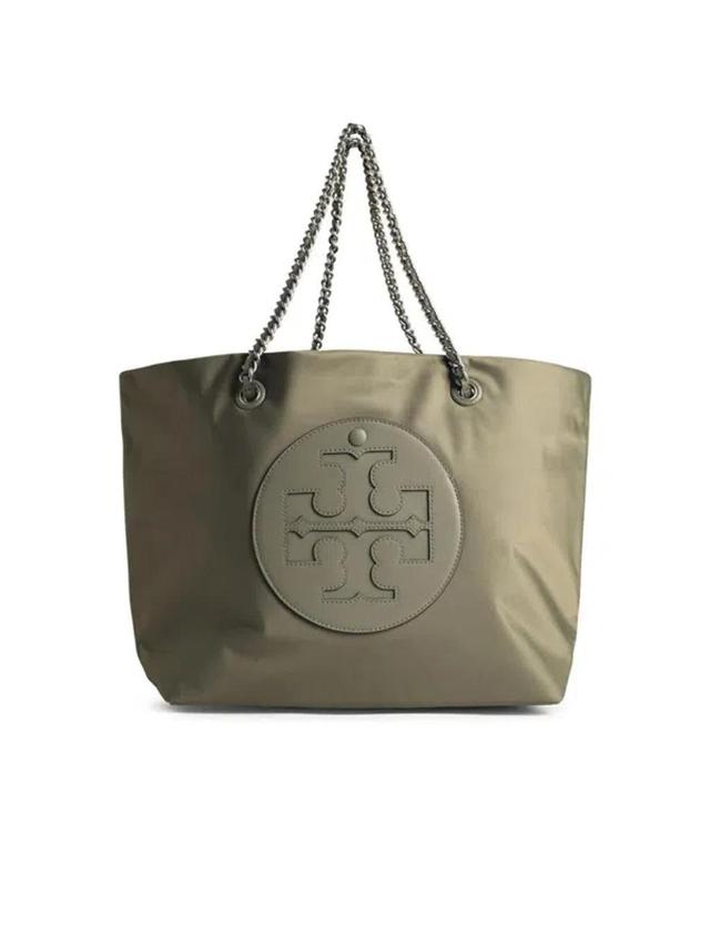 TORY BURCH Ella Chain Shopping Bag In Green Product Image