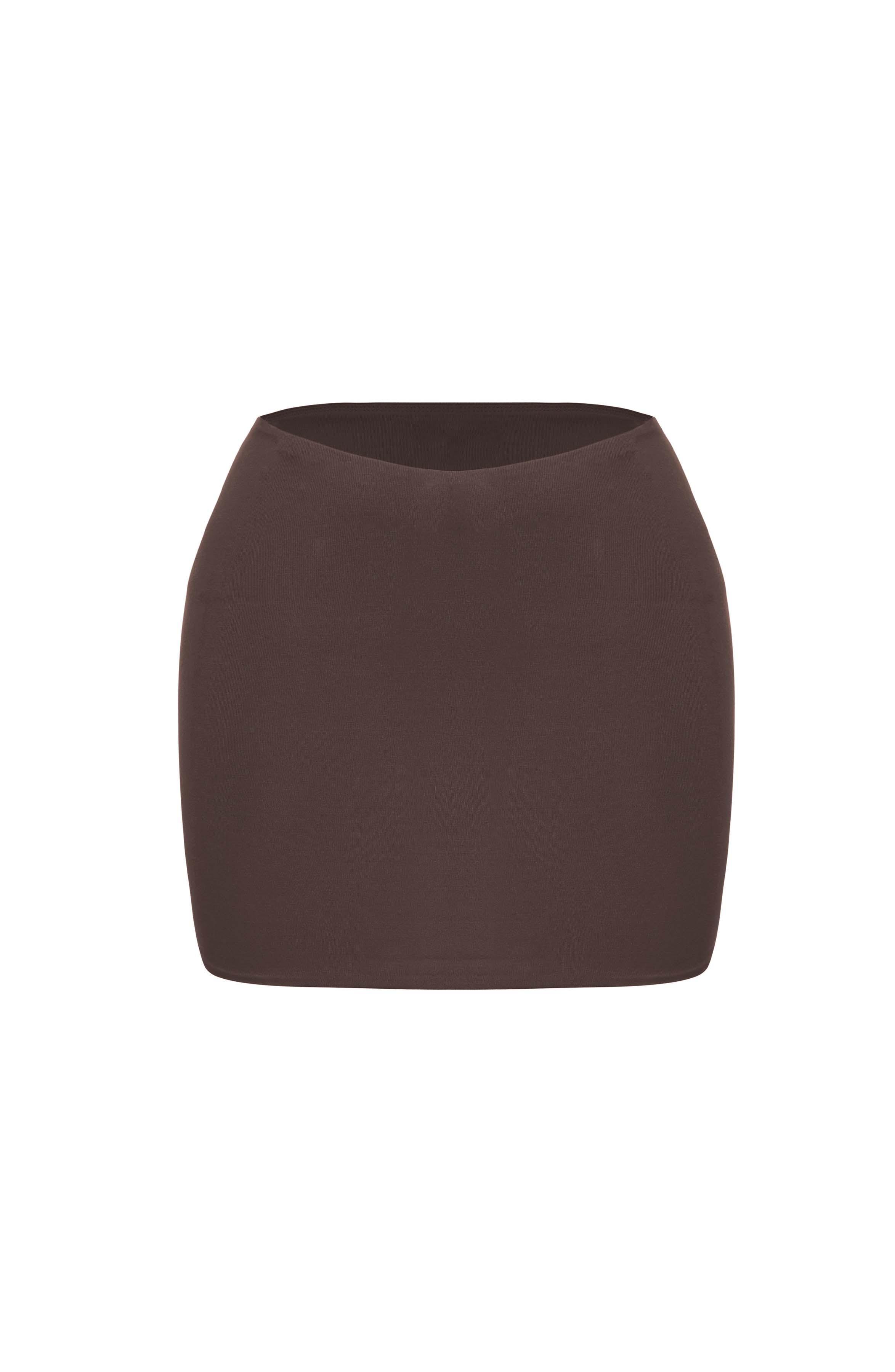 Rein Mini Skirt - Chocolate Product Image