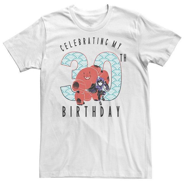 Big & Tall Disney Big Hero 6 Baymax Hiro 30th Birthday Tee, Mens Product Image