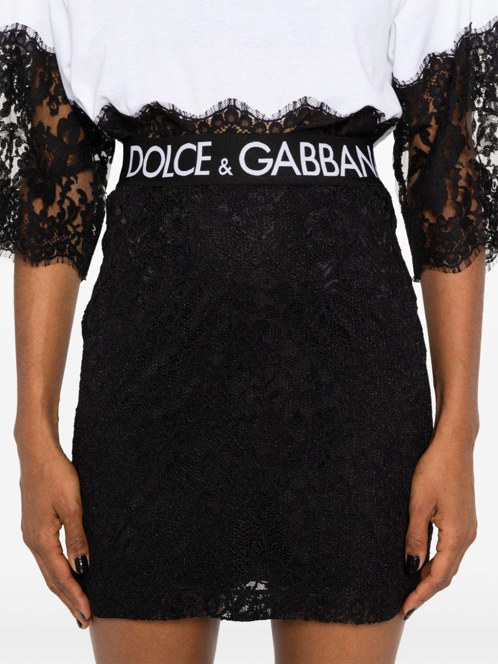 Lace Skirt In Black Product Image