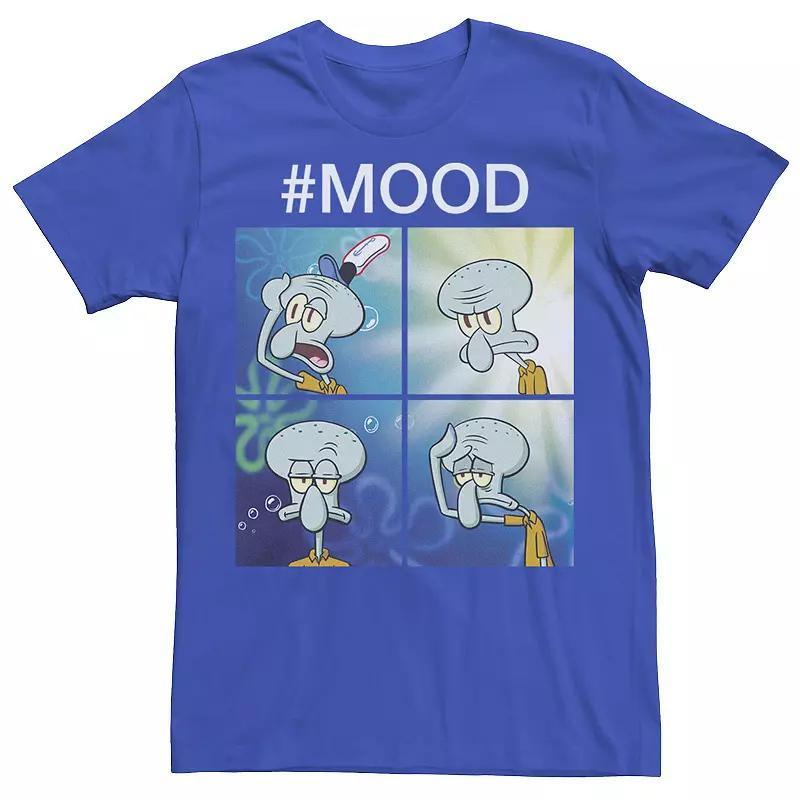 Mens Nickelodeon SpongeBob SquarePants Squidward Mood Graphic Tee Blue Product Image