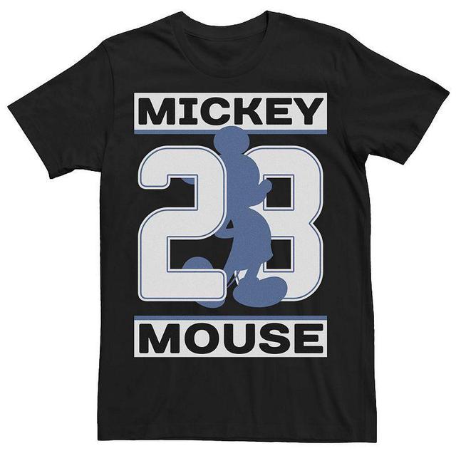 Mens Disney Mickey Mouse #28 Mickey Silhouette Tee Black Product Image