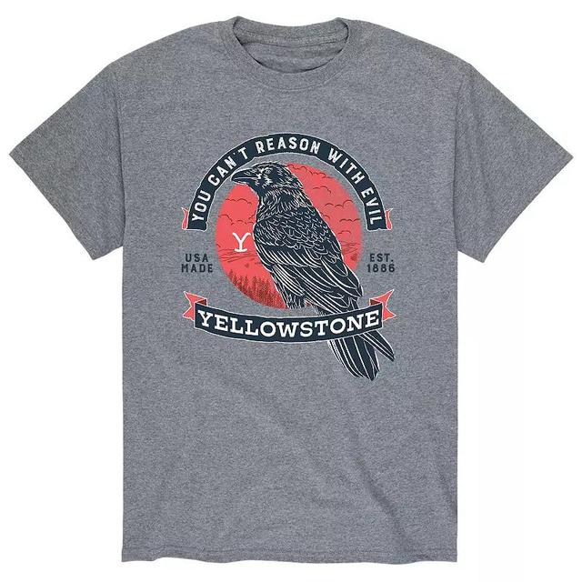 Mens Yellowstone You Cant Reason With Evil Crow Tee Product Image