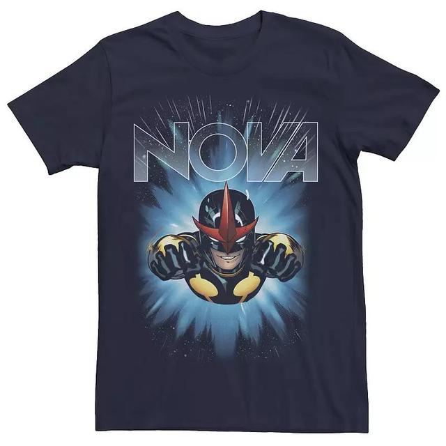 Mens Marvel Nova Guardians of the Galaxy Hero Tee Blue Product Image