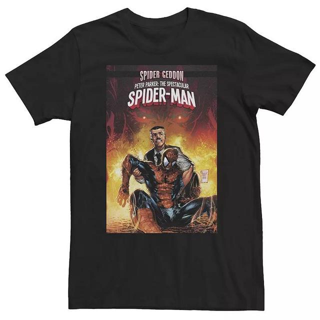 Big & Tall Marvel Spider-Man Fights Morlun Comic Cover Tee, Mens Product Image