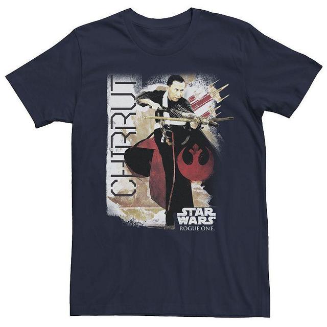 Mens Star Wars Chirrut Graphic Tee Blue Product Image