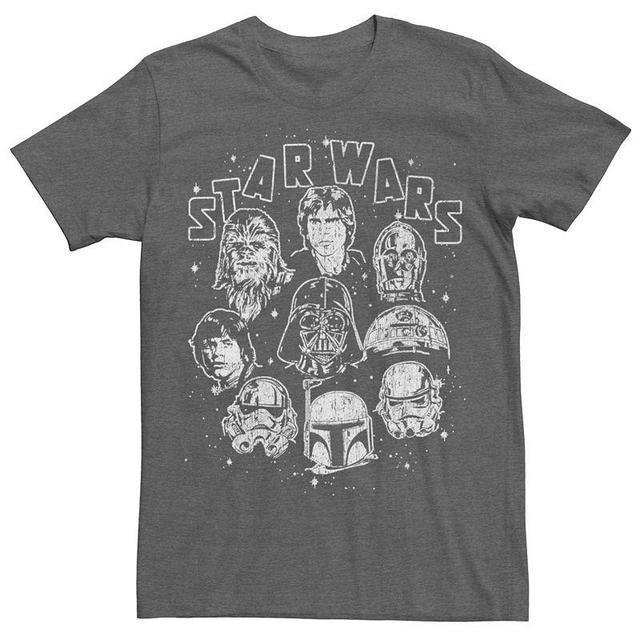 Mens Star Wars Floaters Tee Dark Grey Product Image