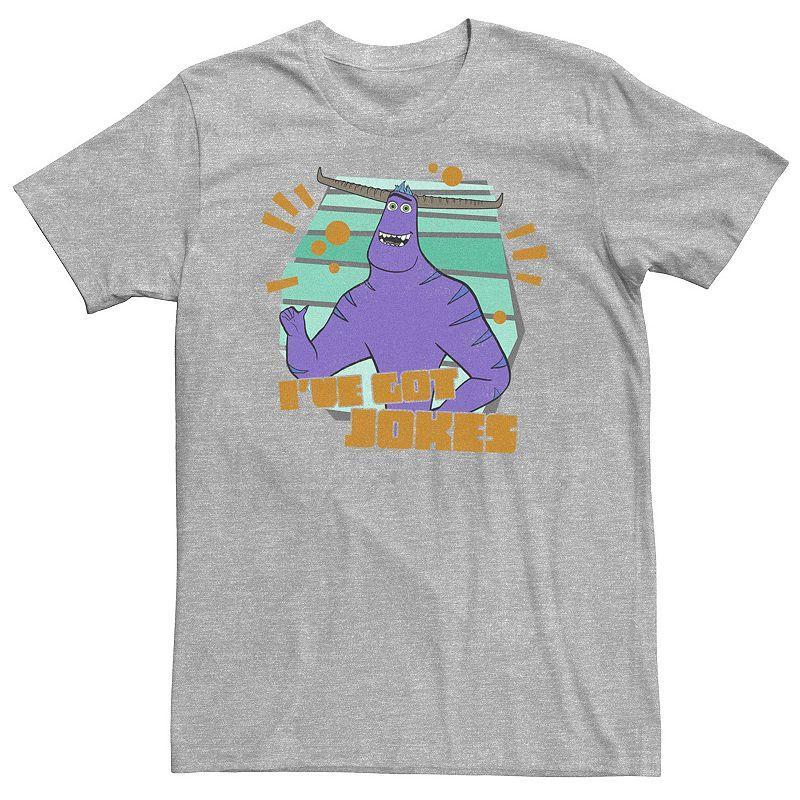 Big & Tall Pixar Monsters At Work Tylor Ive Got Jokes Tee, Mens Athletic Grey Product Image